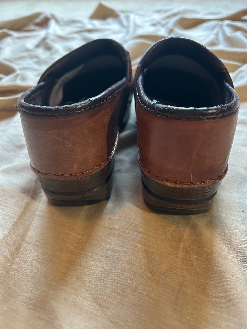 Dansko Brown Leather Women's Clogs - Picture 5 of 8